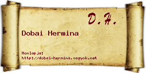 Dobai Hermina névjegykártya